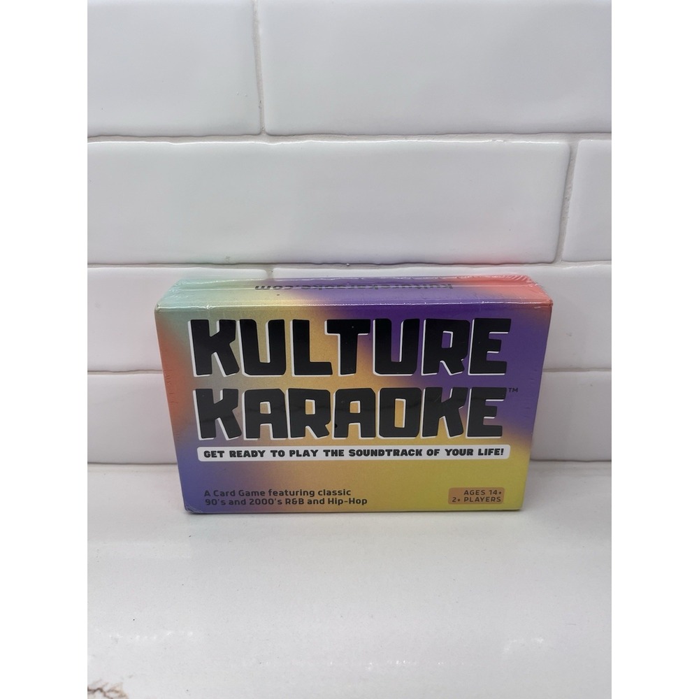 Kulture Karaoke Music Card Game Sealed, 2 Players, 2020 NWT
